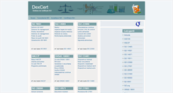 Desktop Screenshot of dexcert.ro